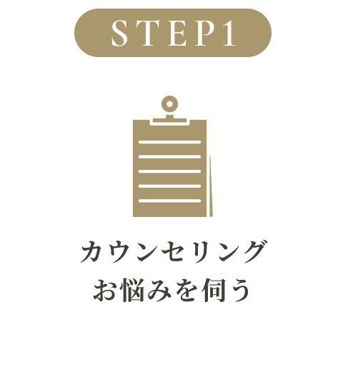 カウンセリングお悩みを伺う